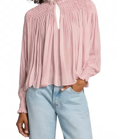 Loveshackfancy Fernanda Blouse In Orchard Ice