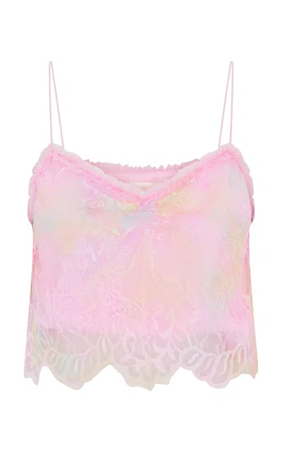 Loveshackfancy Ferni Lace Tank Top In Multi