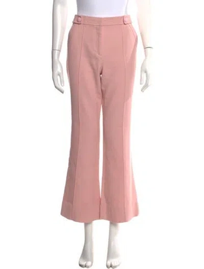 Pre-owned Loveshackfancy Flared Pants In Pink