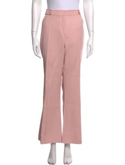 Pre-owned Loveshackfancy Flared Pants In Pink