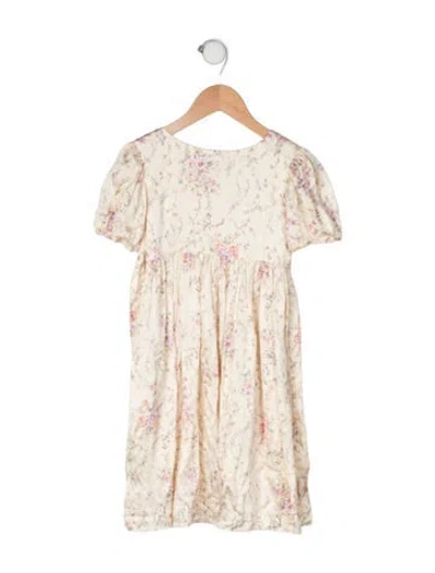 Pre-owned Loveshackfancy Babies' Floral Casual Dress In Yellow