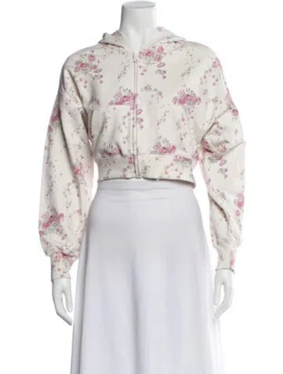 Pre-owned Loveshackfancy Floral Print Bolero W/ Tags In Neutral