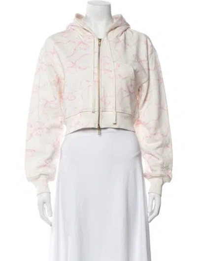 Pre-owned Loveshackfancy Floral Print Jacket In Neutrals