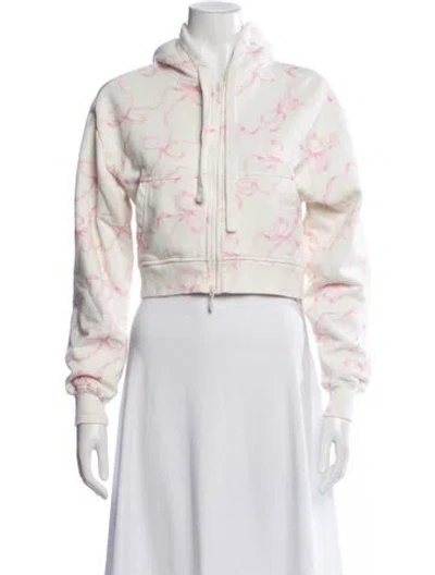 Pre-owned Loveshackfancy Floral Print Jacket In Pink