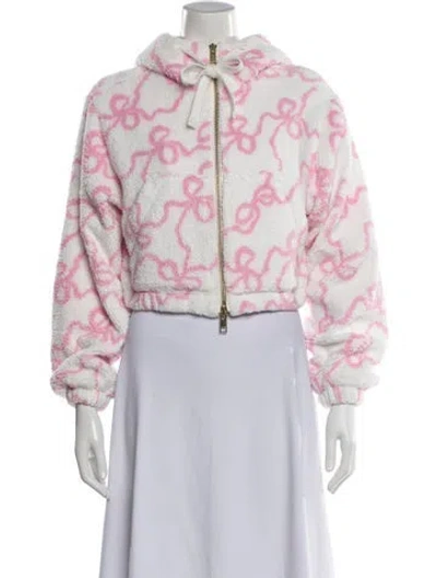 Pre-owned Loveshackfancy Floral Print Jacket W/ Tags In Pink