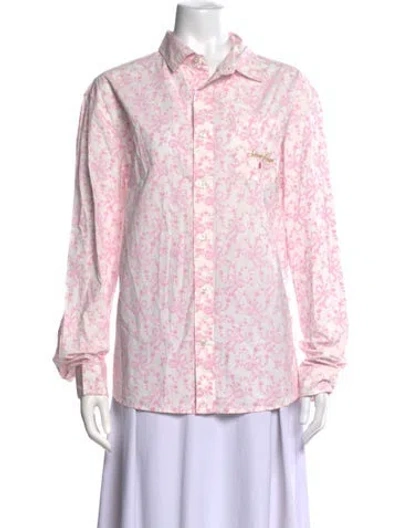 Pre-owned Loveshackfancy Floral Print Lounge Set In Pink