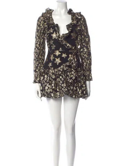 Pre-owned Loveshackfancy Floral Print Mini Dress