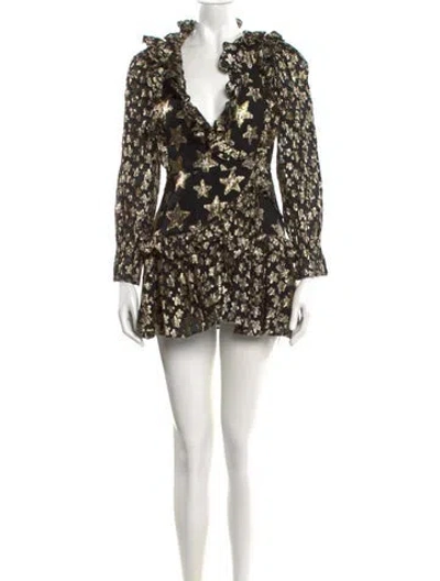 Pre-owned Loveshackfancy Floral Print Mini Dress In Multi