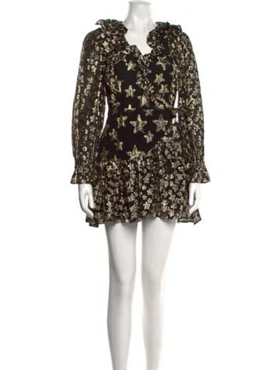 Pre-owned Loveshackfancy Floral Print Mini Dress In Multi