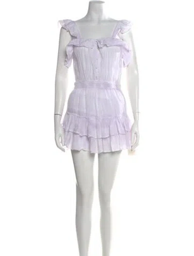 Pre-owned Loveshackfancy Floral Print Mini Dress In Multi