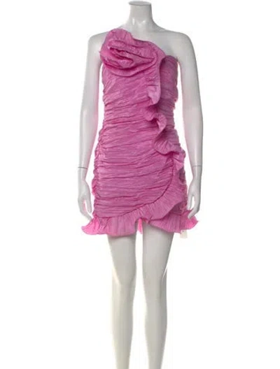 Pre-owned Loveshackfancy Floral Print Mini Dress In Pink