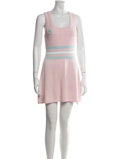 Pre-owned Loveshackfancy Floral Print Mini Dress In Pink