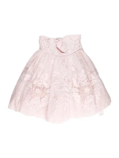 Pre-owned Loveshackfancy Floral Print Mini Dress In Pink
