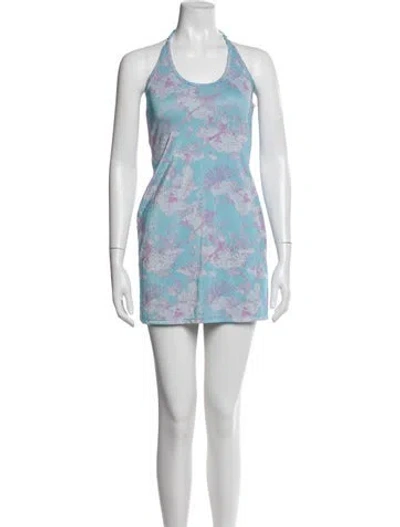 Pre-owned Loveshackfancy Floral Print Mini Dress W/ Tags