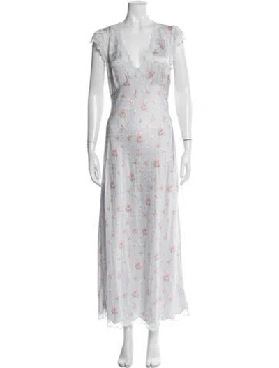 Pre-owned Loveshackfancy Floral Print Nightgown In Multi