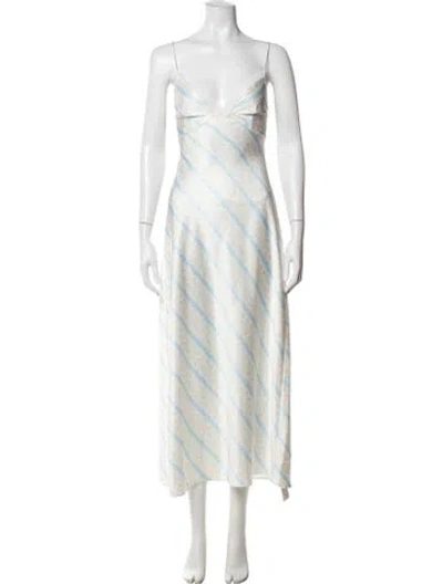 Pre-owned Loveshackfancy Floral Print Nightgown W/ Tags In White