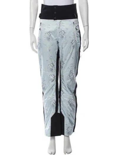 Pre-owned Loveshackfancy Floral Print Ski Pants In Blue