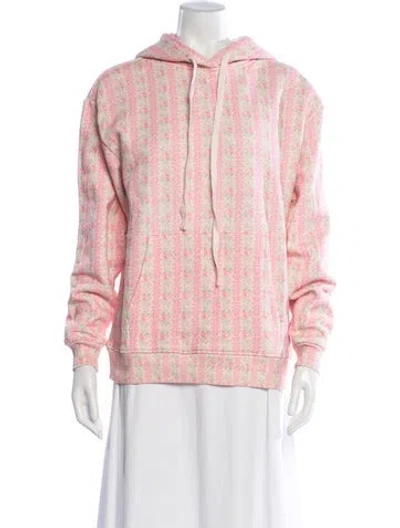 Pre-owned Loveshackfancy Floral Print Top In Pink