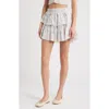 Loveshackfancy Ruffle Mini Dainty Skirt In Dusty Lavender In Skylight Blue