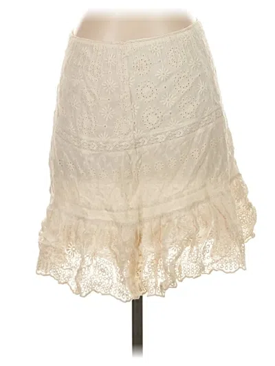 Pre-owned Loveshackfancy Formal Skirt In White