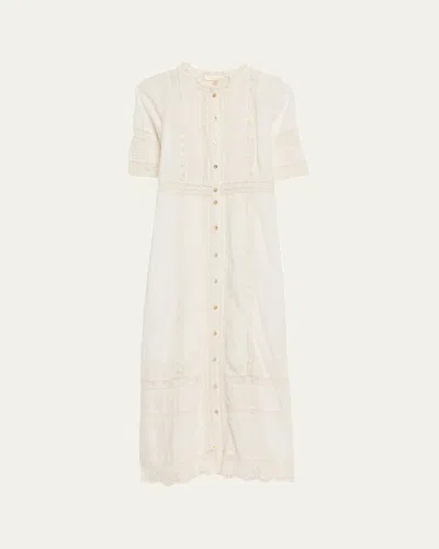 Loveshackfancy Francilla Cotton Midi Dress