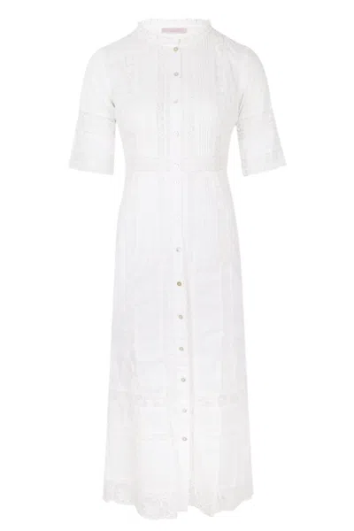 Loveshackfancy Francilla Dress Optic White