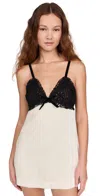 Loveshackfancy Ganette Velvet Mini Dress In Cream