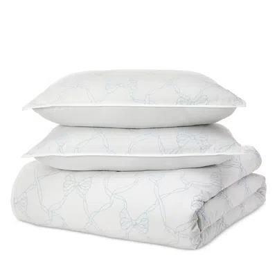 Loveshackfancy Garden Bow Duvet Cover Set, Twin/twin Xl In Gray