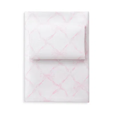 Loveshackfancy Garden Bow Printed Sheet Set, Twin/twin Xl In Pink
