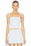 Loveshackfancy Garrett Top In White