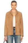 Loveshackfancy Geraline Jacket In Camel