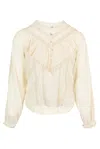 Loveshackfancy Gideon Top Antique White In White
