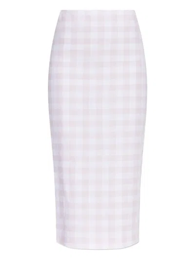 Loveshackfancy Gingham Midi Skirt