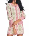 Loveshackfancy Ginnie Cardigan In Pink/multi In Pink