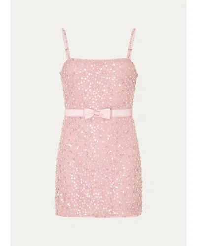 Loveshackfancy Kids' Girl's Ambrelle Hand-beaded Dress In Pink