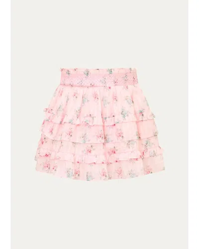 Loveshackfancy Kids' Girl's Billie Tween Mini Skirt In Multi