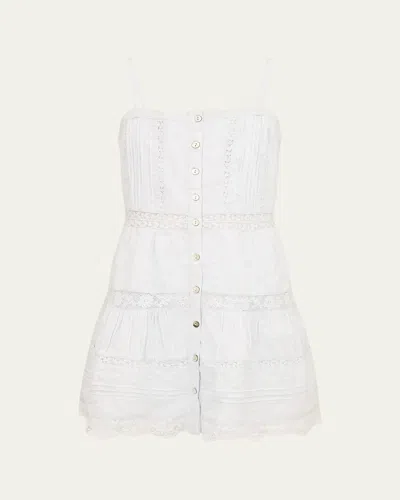 Loveshackfancy Kids' Girl's Tween Charlize Mini Dress In White