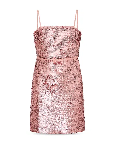 Loveshackfancy Girls' Ambrelle Tween Sequin Dress - Big Kid In Pink