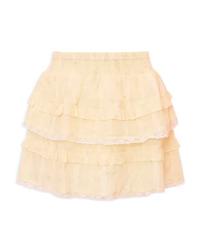 Loveshackfancy Girls' Billie Skirt - Little Kid In Neutral