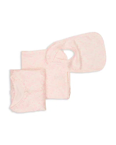 Loveshackfancy Girls' Cossie Footie, Bib & Blanket Box Set - Baby In Pink