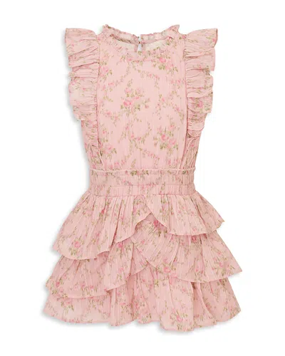 Loveshackfancy Girls' Decker Ruffled Dress - Little Kid In Pink