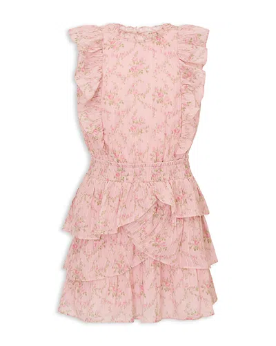 Loveshackfancy Girls' Decker Tween Ruffled Dress - Big Kid In Pink