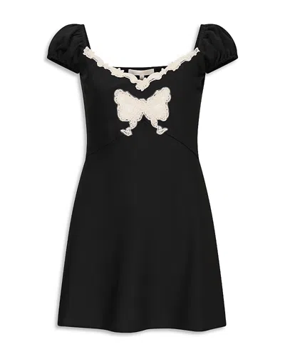 Loveshackfancy Girls' Karola Tween Lace Detail Dress - Big Kid In Black