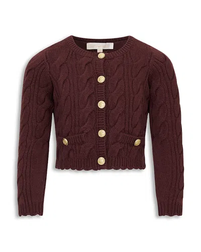 Loveshackfancy Girls' Kenderson Tween Cardigan - Big Kid In Brown
