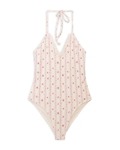 Loveshackfancy Girls' Liorra Tween Swimsuit - Big Kid In Red