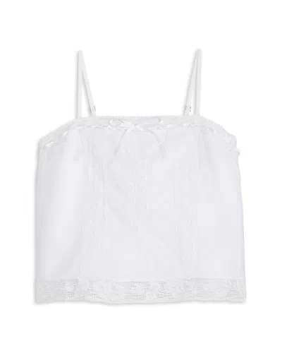 Loveshackfancy Girls' Quince Tween Top - Big Kid In White