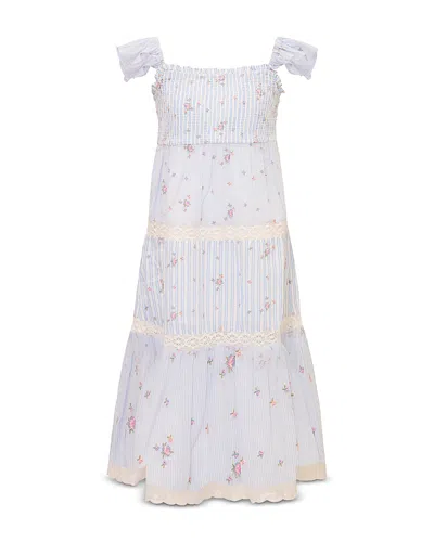 Loveshackfancy Girls' Rhiannon Tween Dress - Little Kid In White