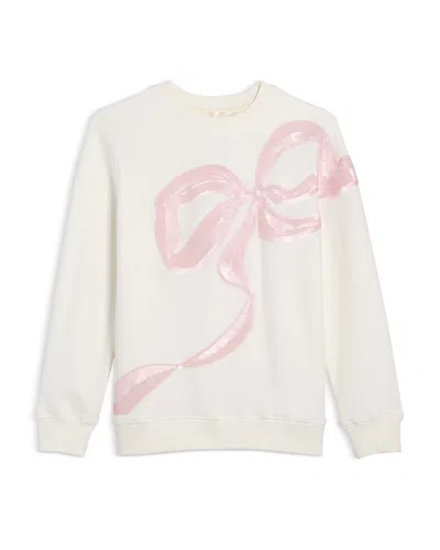Loveshackfancy Girls' Serafina Tween Sweatshirt - Little Kid, Big Kid In White
