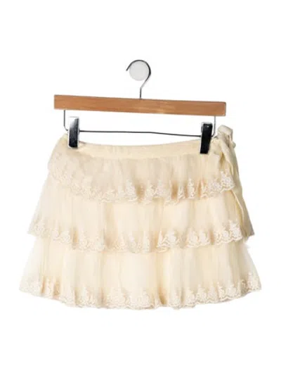 Pre-owned Loveshackfancy Kids' Girls' Skirt In Yellow