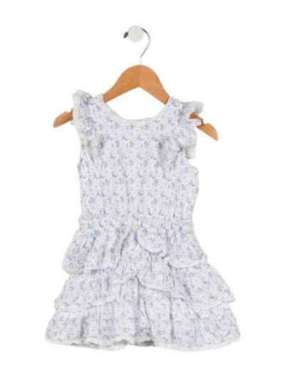 Pre-owned Loveshackfancy Babies' Girls' Sleeveless Dress In Blue